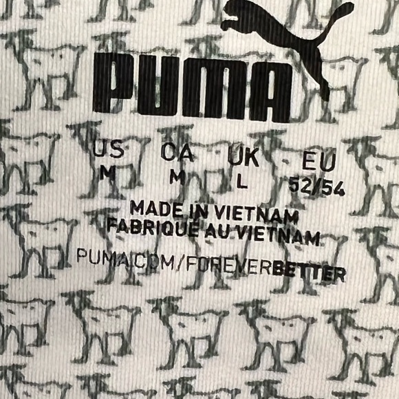 Puma Men's White Polo with Teal Collar Accents - Picture 3 of 12